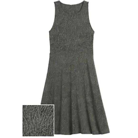 Athleta Santorini Thera Printed Dress Fit And Flare Racerback Green Size Medium - Picture 7 of 8